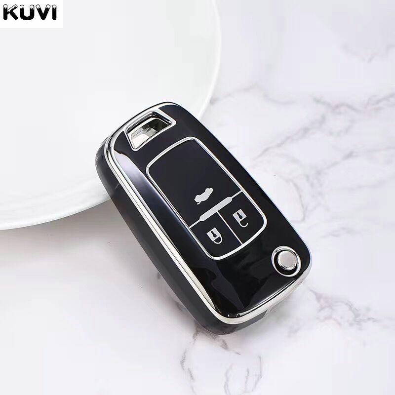 

New Tpu Car Folding Key Case Cover For Chevrolet Cruze Aveo Trax Sail Malibu Captiva Opel Vauxhall Astra J Corsa Insignia Mokka