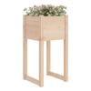 822123 vidaXL Jardinières 2 pcs 40x40x81 cm Bois massif de pin