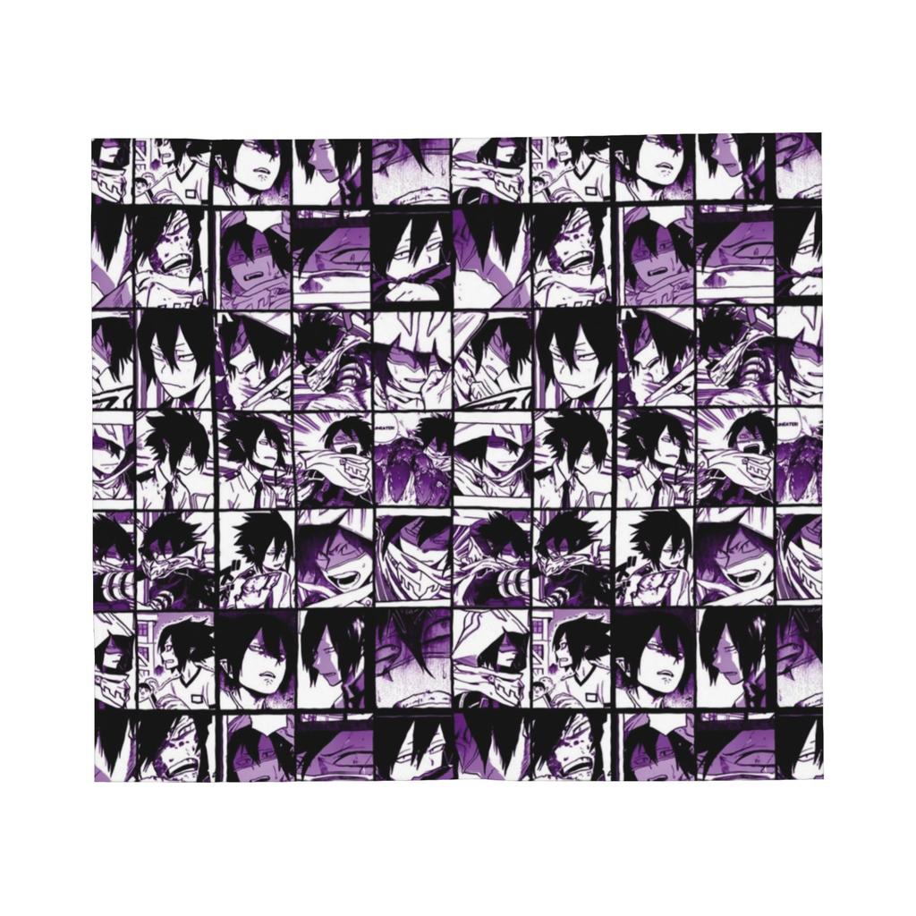 My Hero Academia Blankets Flannel All Season Collage Midori And Friends Portable Warm Throw Blanket for Sofa Travel Bedspreads