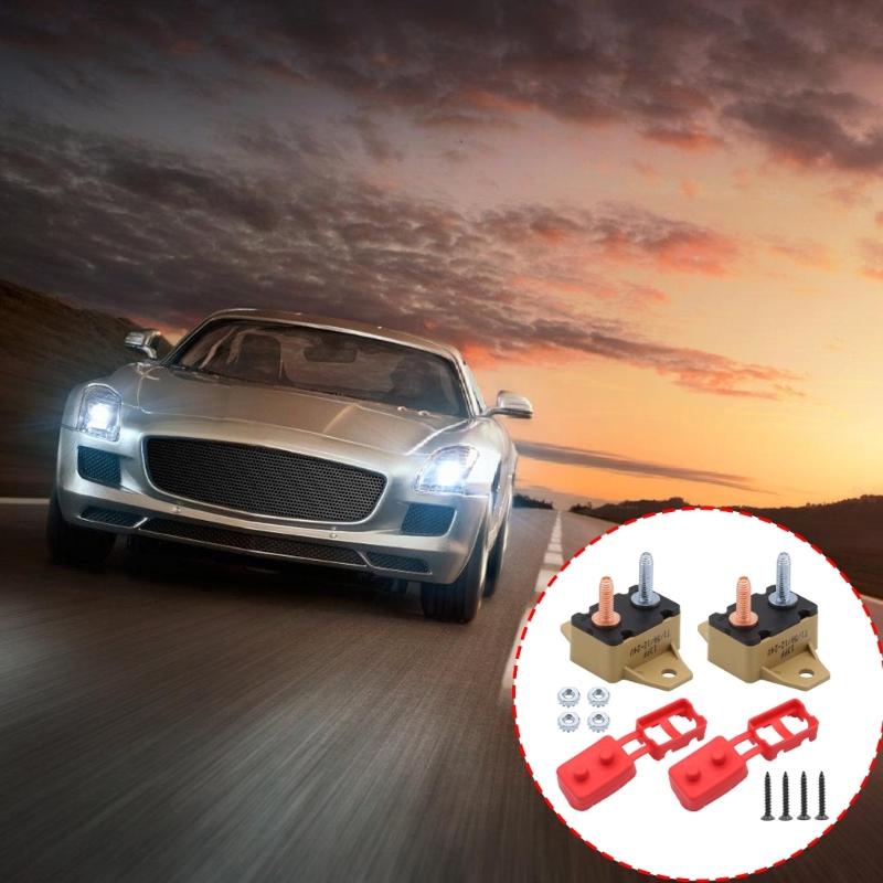 Auto Reset Breakers Overcurrent Protector 5A 12/24V Applications Plastic Winged Mounting Base With #10-32 Bolt Mounting