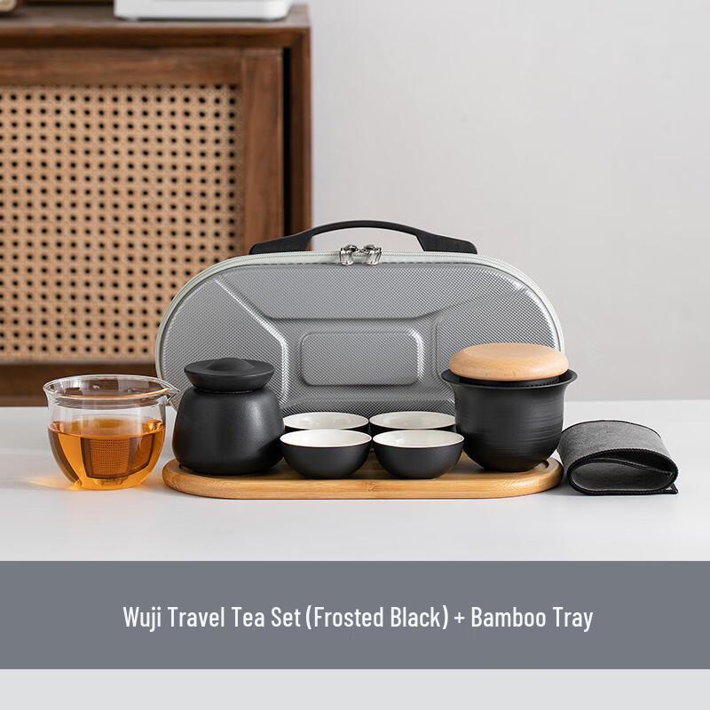 Portable Outdoor Ceramic Tea Set