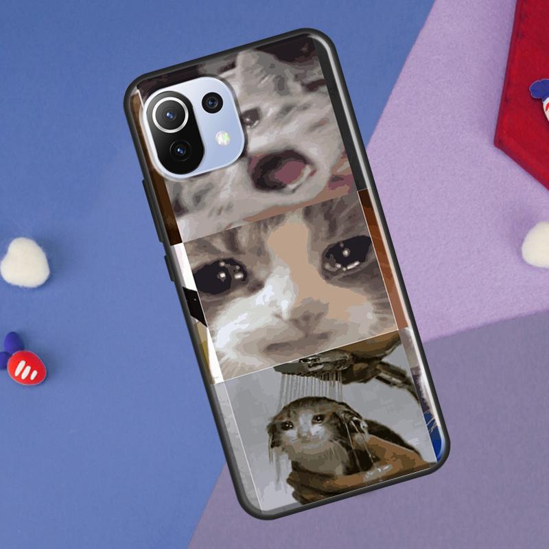 Crying Cat Memes And Dog Cover For Xiaomi 14 13 Ultra 11T 12T 13T 14T Pro POCO X7 Pro X3 X5 F3 F5 F6 M6 X6 Pro Case