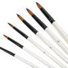 6pcs 6 Sizes Watercolor Brush Set Fine Detail Tip Oil Paint Brush Tips  Fine Detail Tip