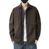 Retro Workwear Long-sleeved Shirt Men's Spring and Summer Pure Cotton Casual Top Men's Cardigan Lining