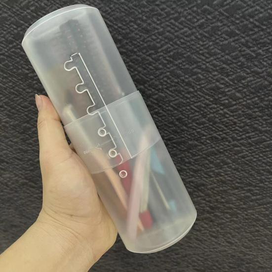Makeup Brush Container Dustproof Household Supplies Visible Makeup Brush Display Storage Box Creative Organizer Visible