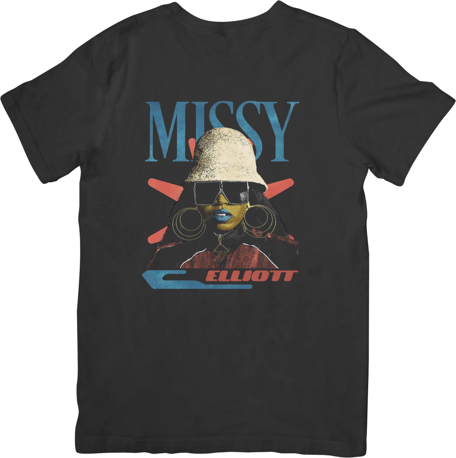 Missy Elliott Music Unisex Fit for Men  Women Quality Cotton T-Shirt Black M