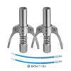 Oil Pump Filling Tool Mini Grease Gun Coupler 10000PSI Manual Grease Pump Head Syringe Lubrication Nozzle Injector Nipple