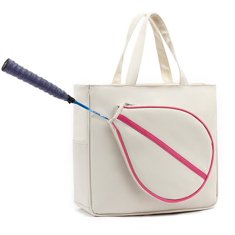 Korean Style Lightweight Single Shoulder Badminton Bag, 2-Racket Capacity, 2024 Model, Large Capacity for Tennis or Squash Gear