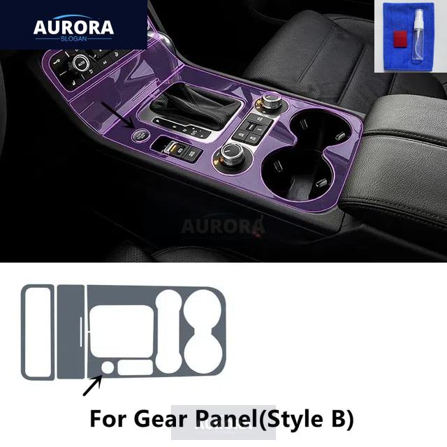 Pro VOLKSWAGEN TOUAREG 11-18 Průhledná ochranná fólie z TPU na středovou konzolu interiéru vozu, fólie proti poškrábání a opravná fólie, příslušenství