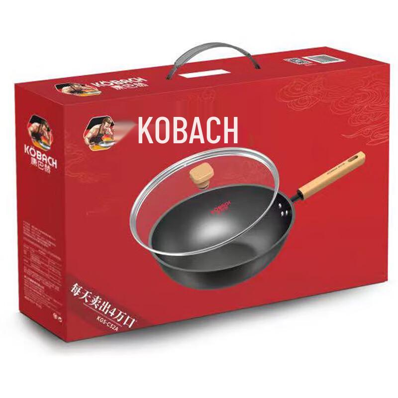 KÖBACH Deep Nitrided Rust-Resistant Iron Wok