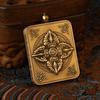 Authentic Brass Vajra Gawa Box: Retro Tibetan Tangka Art Piece