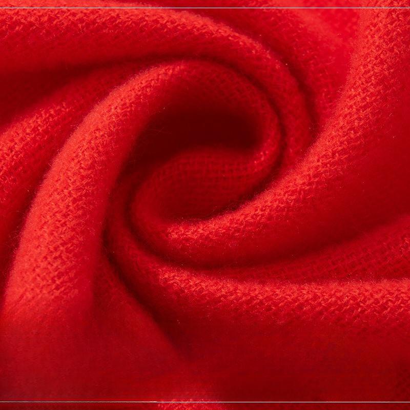 Solid Color Scarf Women'S Autumn And Winter Couple Shawl Dual-Purpose Warm Long Thickened Scarf