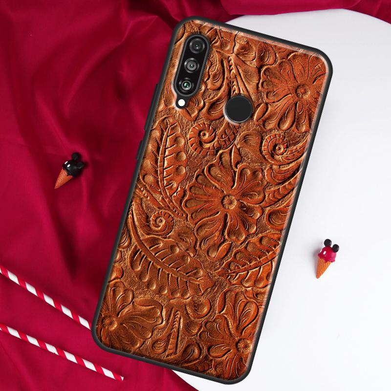 

Коричневый Western с ручной тиснёной кожей Чехол для Huawei Nova 8i 7i 11i 12i 12s 9 10 SE Y90 Y60 Y70 Y72 Y61 Y91 P30 P40 Lite P60 Pro Huawei Nova 9