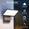 Modern LED Outdoor Wall Lamp Waterproof Motion Sensor Wall Light Foldable for Garden Courtyard Balcony Porch Home Decoration