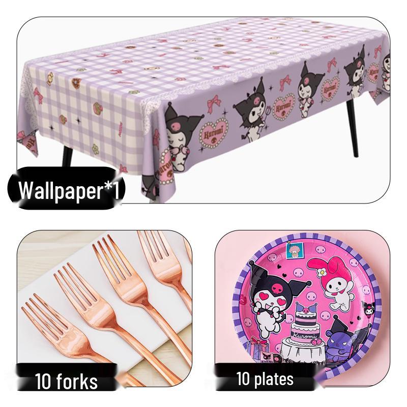 Disposable Party Supplies Set: Paper Plates and Cups for Birthdays and Weddings