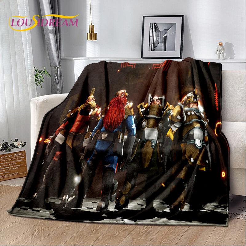 DRG Deep Rock Galactic Game Gamer Soft Plush Blanket,Flannel Blanket Throw Blanket for Living Room Bedroom Bed Sofa Picnic Cover