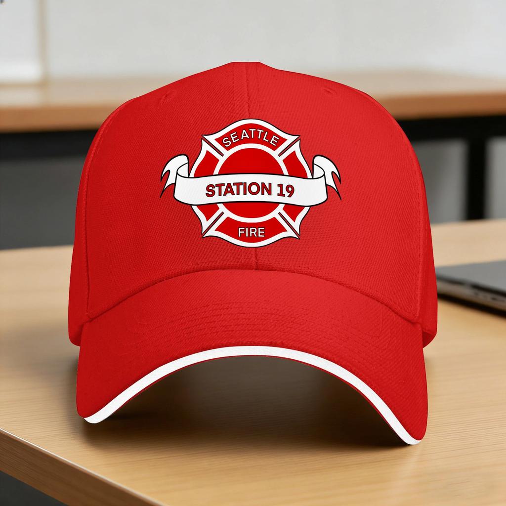 Seattle Fire Department Badge Casual Baseball Cap Outdoor Sports Trucker Hat Spring Sun Men Women Stylish Baseball Caps