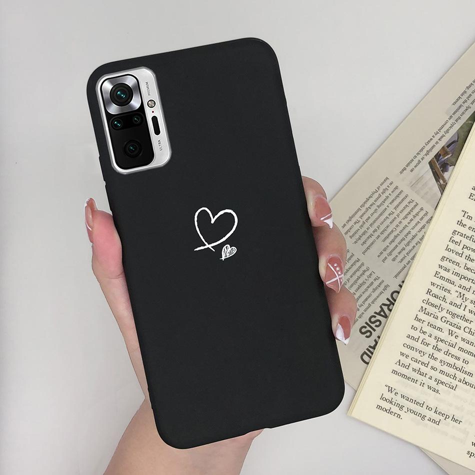 For Xiaomi Redmi Note 10 Case Love Heart Avocado Soft Silicone Cover Phone Case on Redmi Note 10S Note10 S Note 10 Pro Max Funda