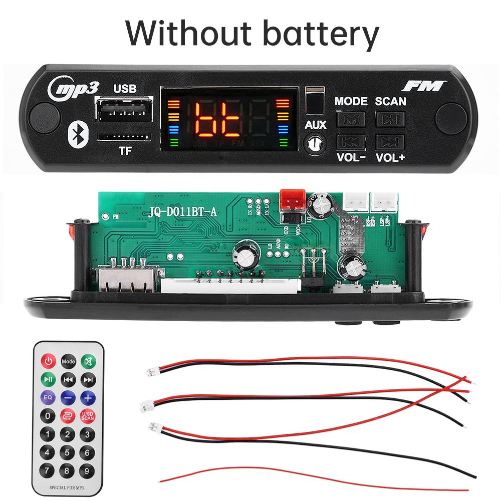 DC 7-15V 2*25W Car MP3 WMA Decoder Board Audio MP3 Player USB TF FM Radio Module Wireless Bluetooth 5.0 For Car