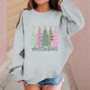 Children's Fashionable Casual Long-sleeved Loose Christmas Print Pullover Sweatshirt