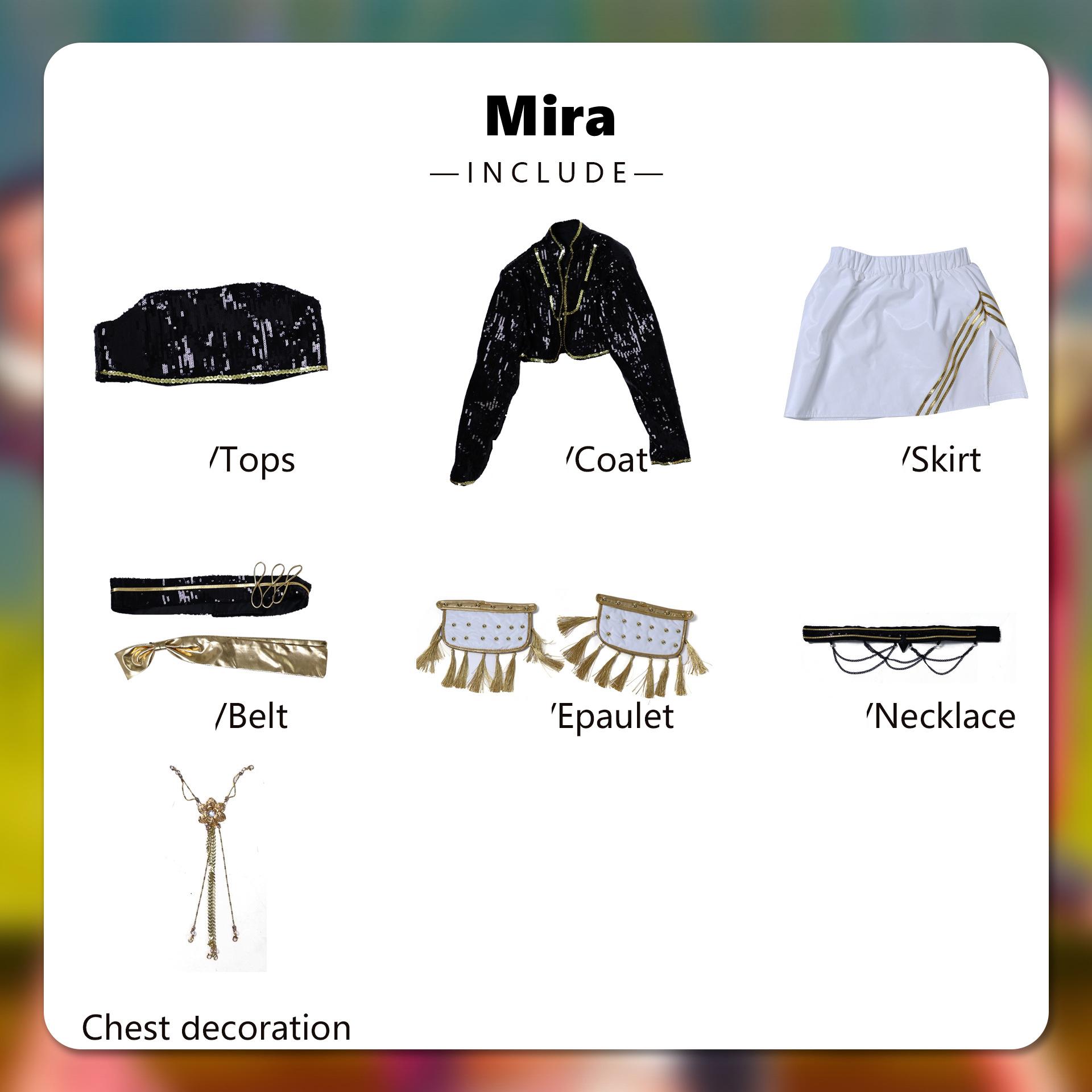 

Хэллоуинские костюмы для девочек Аниме K-pop Косплей Охотники на демонов Руми Мира Зои Черный Сценический костюм Юбочный костюм HUNTRIX 110&KPop Demon Hunters