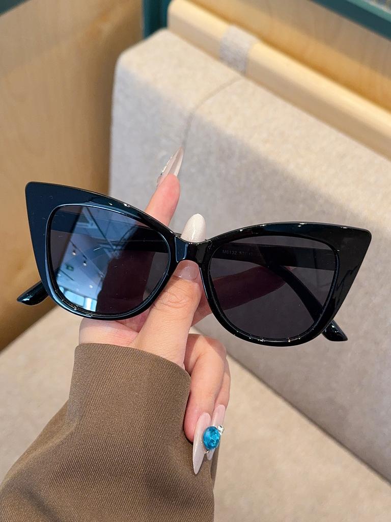 1Pc Fashionable Oversized Cat-Eye Frame Glasses, Unisex, Perfect for Parties, Holiday Gifts, Perfect for Family and Friends
