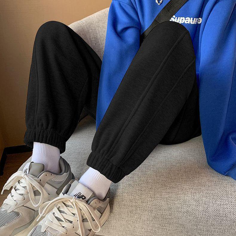 Trendy Korean-Style Autumn/Winter Women's Loose Jogger Pants, Anti-Pill Casual All-Match Sweatpants