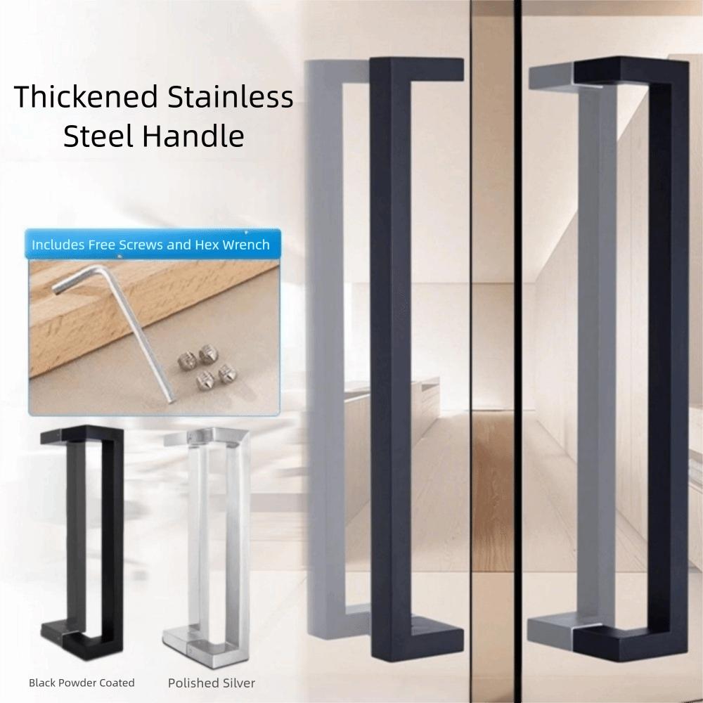 Rectangular Pipe Door Handle 60 Cm Length Glass Door Handle Wooden Door Metal Door