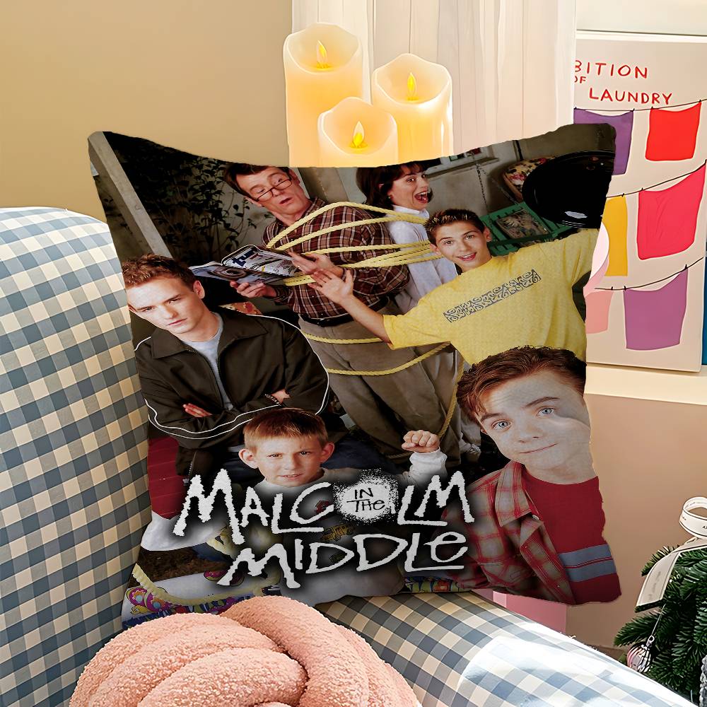 M-Malcolm In The Middle Pillow Cover For Bedroom Room And Living Room Sofa Decorative Cushion Cover