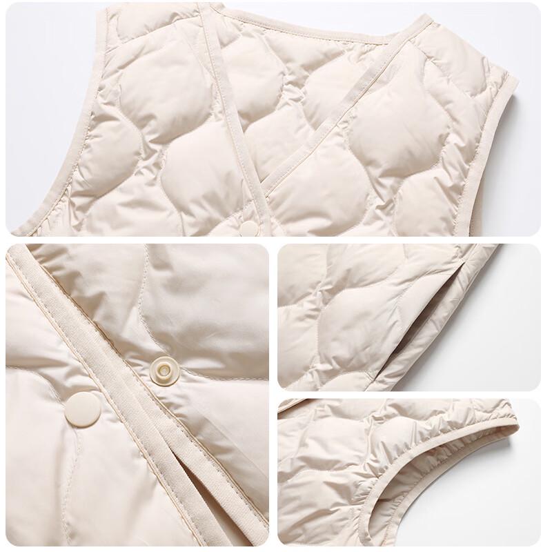 Yaloo Women's Lightweight V-Neck Quilted Down Vest