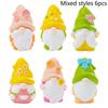 6Pcs Miniature Resin Gnomes Set Fairy Garden Statues For Outdoor, Indoor, Office Desk,Party Merits, Plant Pots And Gift