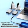 For Arrival Telescopic USB Cable Type C 66W PD 4 In 1 Data Cable Fast Charging Retractable For IPhone Samsung Mobile IPad Laptop