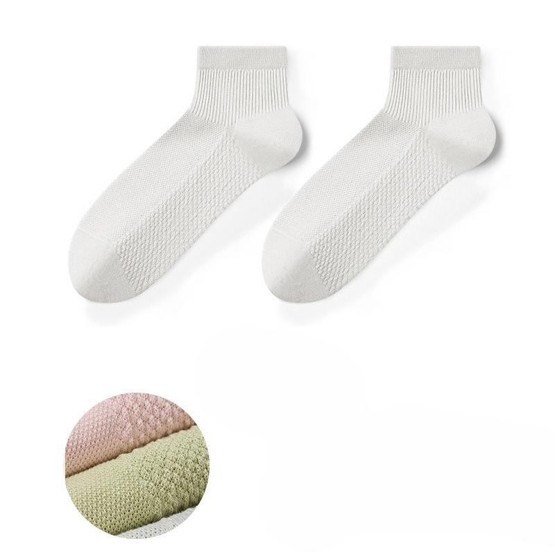 

Pure Cotton Women s Spring and Summer Thin Short Socks, Women s Breathable, Sweat-absorbing, Deodorizing and Antibacterial White Boneless Socks 1 pair