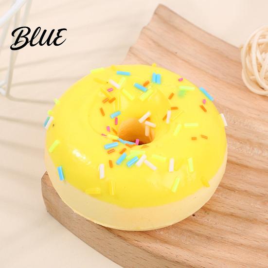Realistic Donut Toy Squeeze Soft Slow Rebound Stress Relief 7cm Cute Reliever Simulation for Kids Adults Desktop Decoration Baking Prop Photo