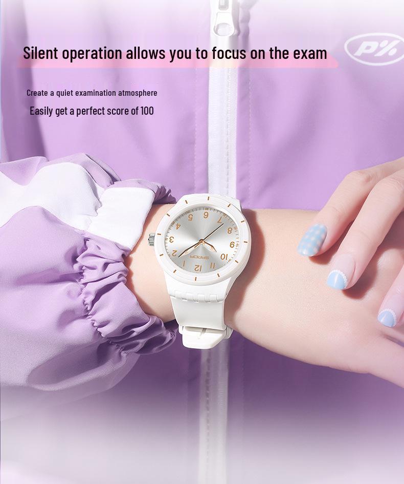 Sanda Wasserdichte Leuchtende Quarz-Armbanduhr - Einfaches Zeigerdesign für Schüler