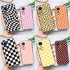 Checkerboard Pattern Mustard Yellow For Huawei Honor Magic 5 Lite 70 50 X8 X9 a P20 P30 P40 P50 P60 Pro P Smart Nova 9 5T Case