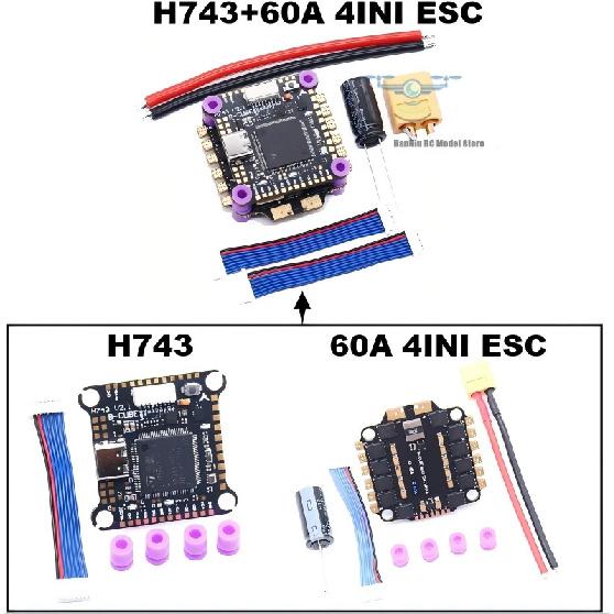 F722 F7/F745 V2 H743 Flight Control 45A/60A 4INI ESC VTX1000 Video 1080P Camera INAV Betaflight Flight Controller RC Drone FPV