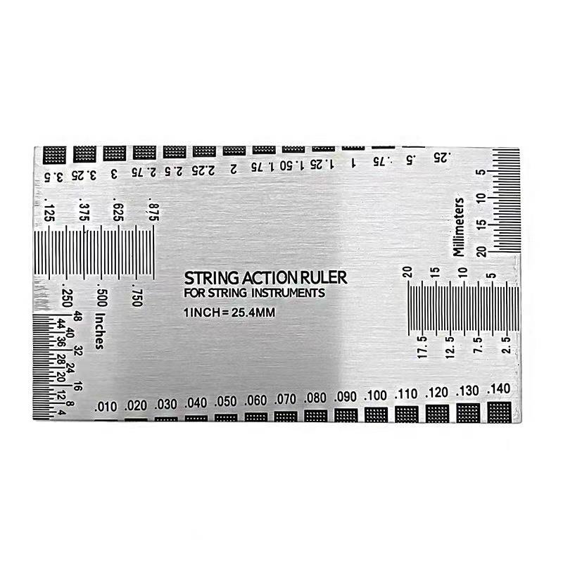 Miwayer String Action Ruler Gauge,Guitar Repairing Tool for Luthier,Fit for Guitar,Ukulele,Bass,Banjo,Mandolin