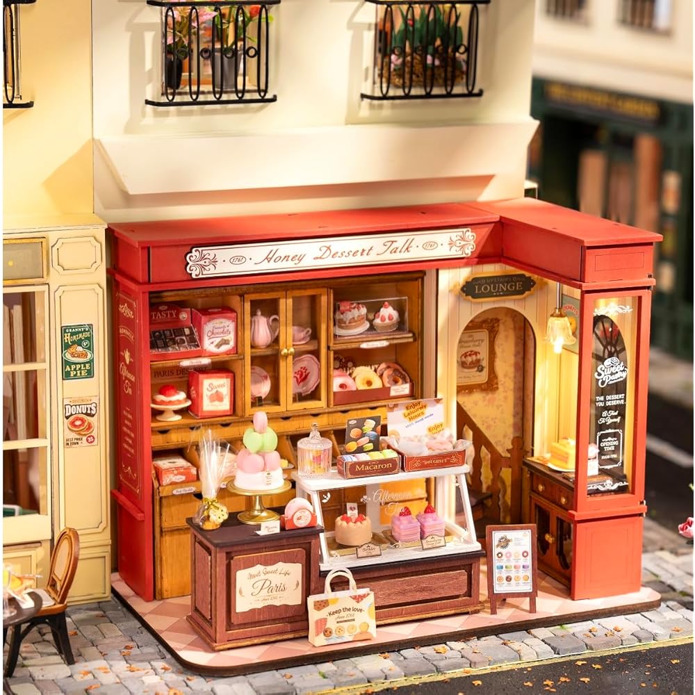 Tsukurundesu Miniature Dollhouse DG Series Patisserie DIY Kit with Japanese Instructions