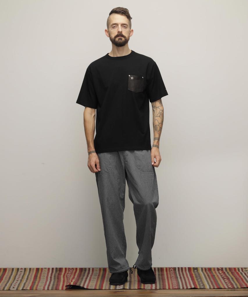 Schott One Star Leather Pocket T-Shirt, Men's, Size 2XL, Black, 010, 782-5934004