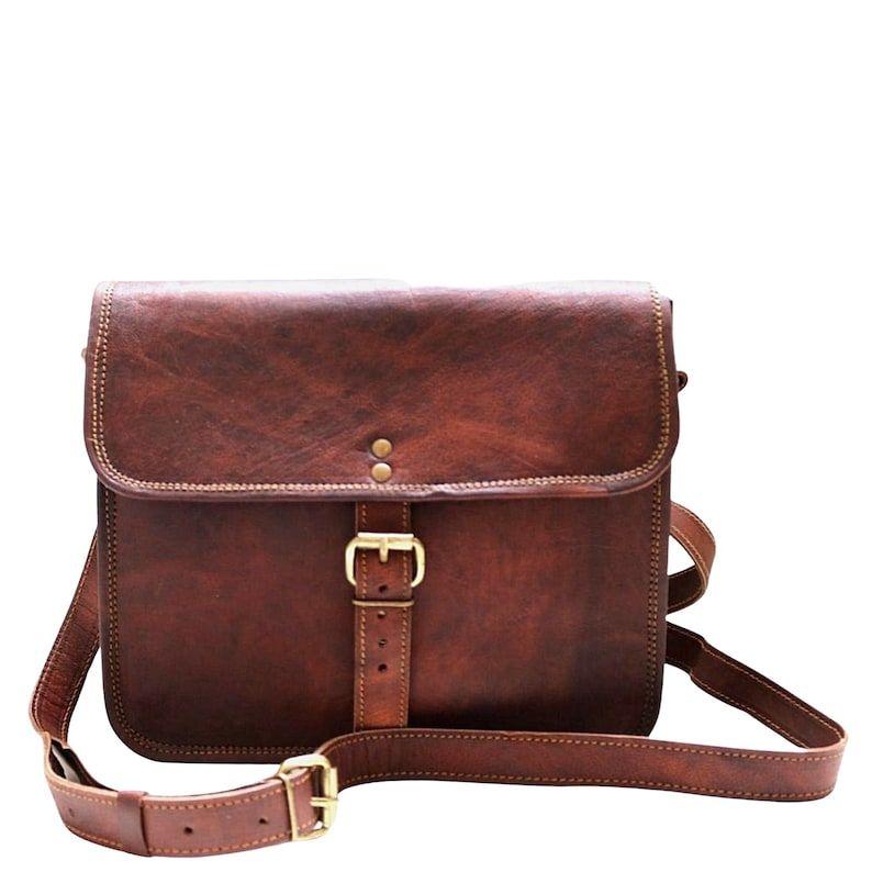 LEATHER SHOULDER BAG, Satchel Style Handmade from Genuine Leather