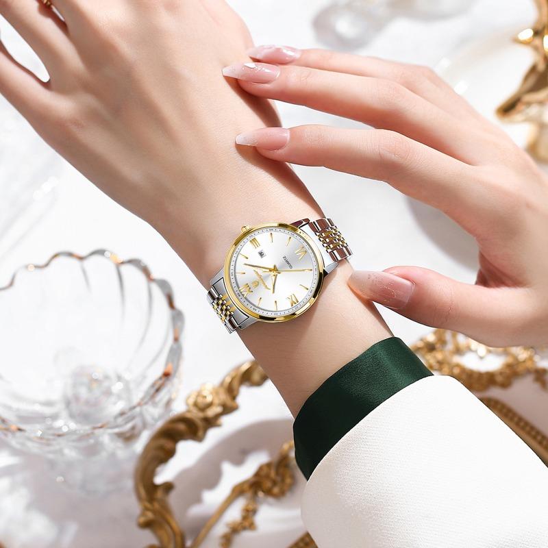 POEDAGAR Top Original Woman Wristwatch Waterproof Luminous Date Ladies Watch High Quality Stainless Steel Quartz Watches