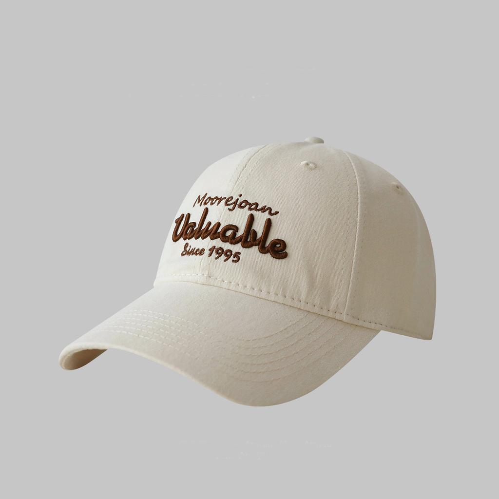 American Baseball Cap Street Fashion Brand Soft Top Baseball Cap Student Hat Pure Cotton Wide Brim Showing Face Little Boys and Girls