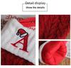 Klassische rote Weihnachts-Wollstricksocken Festliche Anhänger-Dekoration