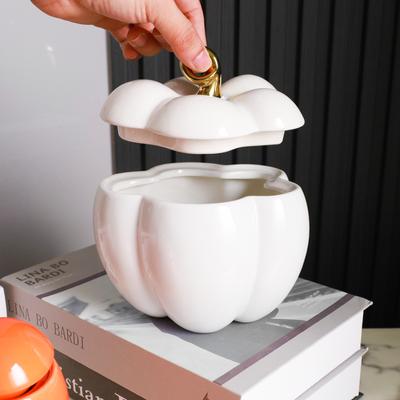 Barattolo di Caramelle in Ceramica con Coperchio Decorazione Tavolino da Salotto Contenitore per Snack Barattolo di Caramelle e Caffè Decorazione Nuova Casa del Designer