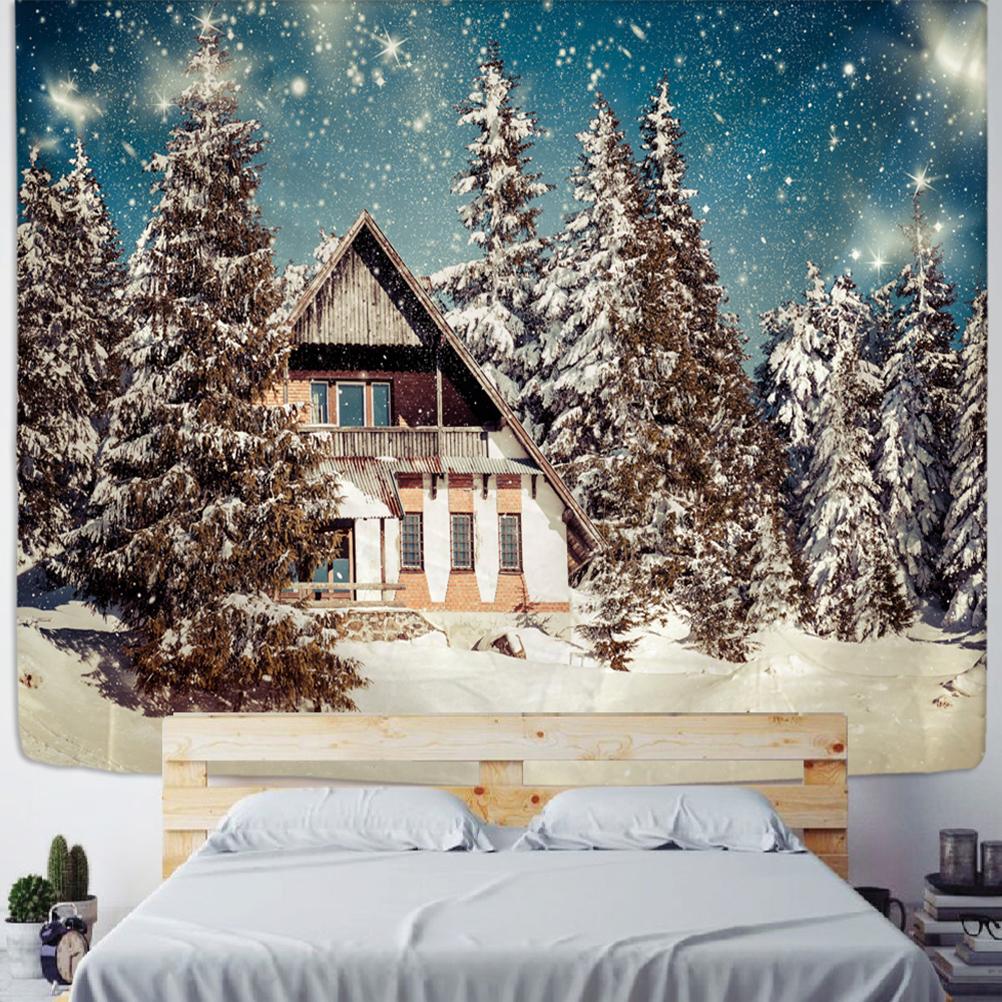 Christmas tapestry wall hanging bedroom living room wall decoration background cloth home decoration tapestry beautiful