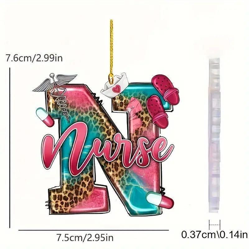 Delightful Car Acrylic Hanging Decor For International Nurses Day Unique Gift Idea
