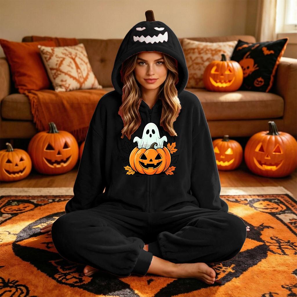 Couples Halloween Flannel Pajamas for Men and Women