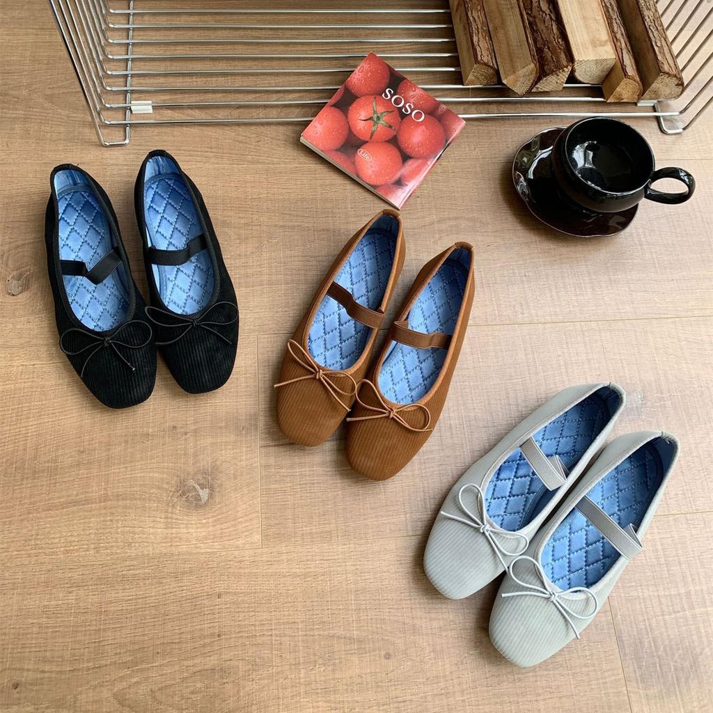 IPPEUM Ballet Flats Shoes Round Toe Mary Janes 2025 New Summer Flat Ballerina Shoes