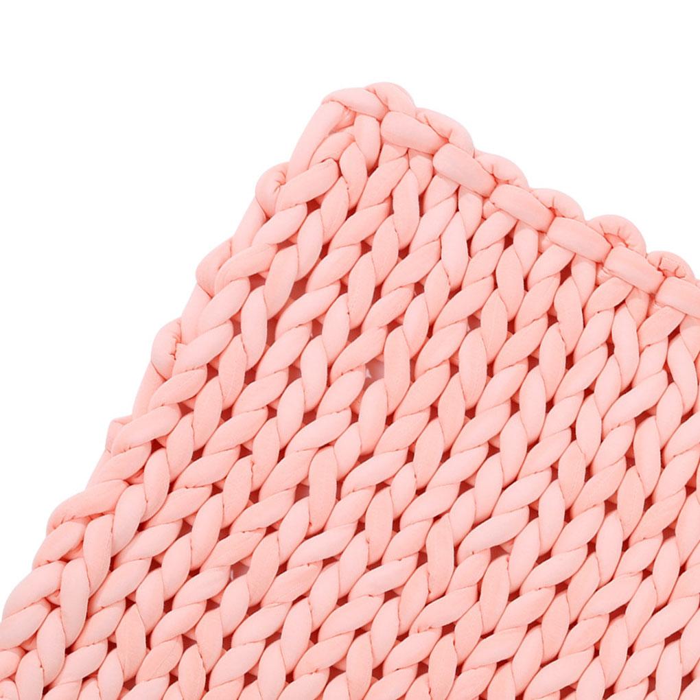 Soft Warm Large Hand Chunky Knit Blanket Thick Throw Yarn Bulky Bed Spread